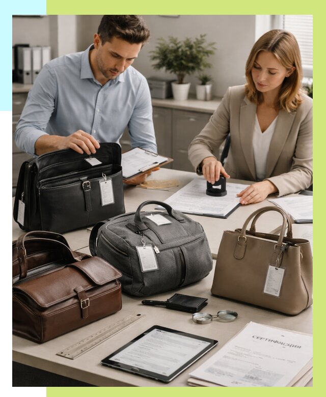 Сертификация сумок в Октябрьском от 7768 руб. | Алешин-Ктб