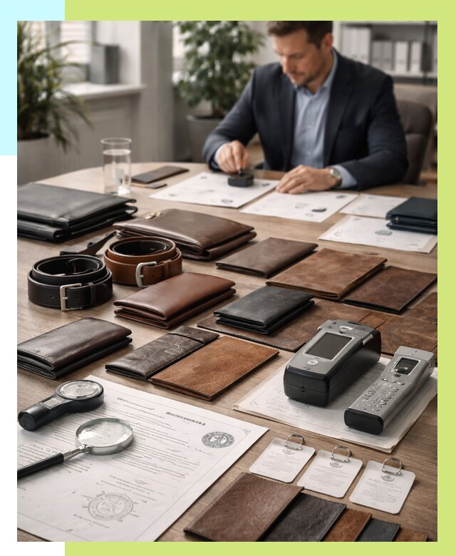 Сертификация кожаных изделий в Октябрьском от 12428 р. | Алешин-Ктб