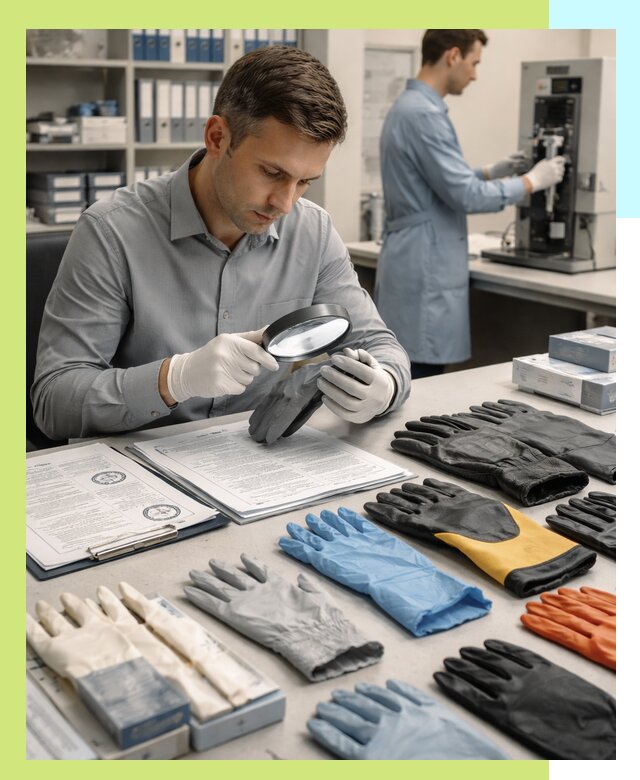 Сертификация перчаток и средств защиты продукции в Октябрьском