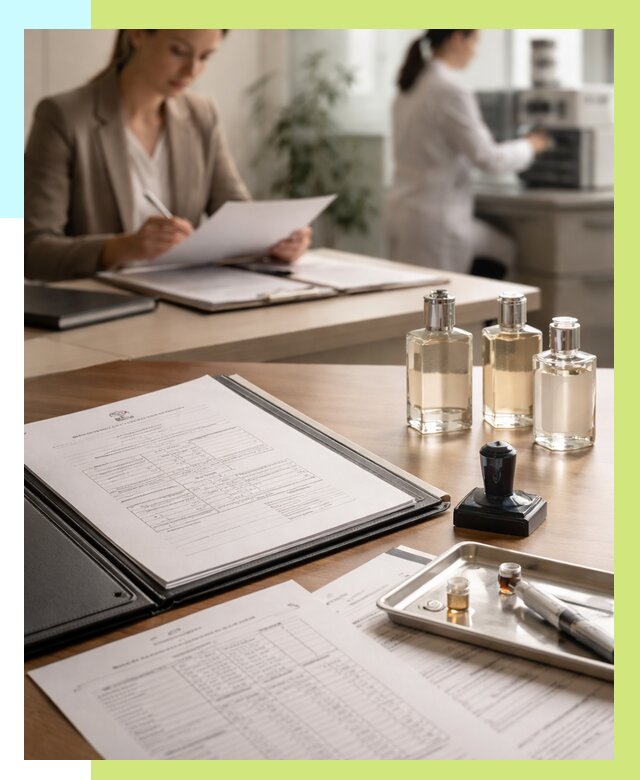 Сертификация парфюмерии в Октябрьском от 15536 р. | Алешин-Ктб