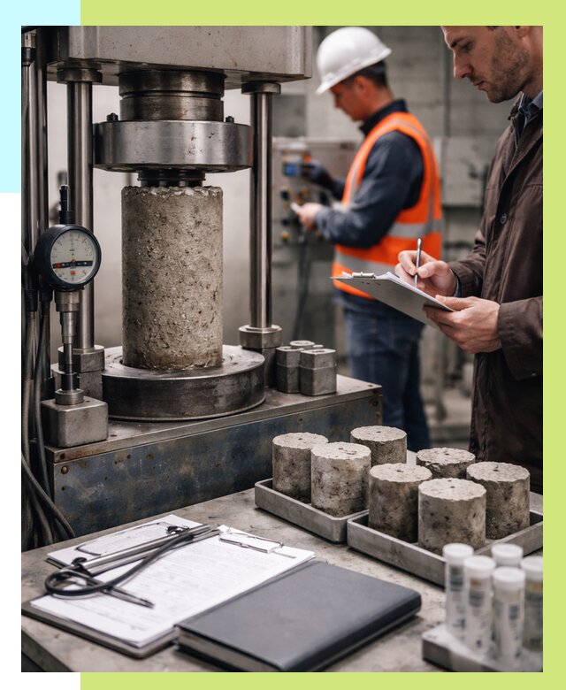 Сертификация бетона в Октябрьском от 31071 р. сертификат | Алешин-Ктб