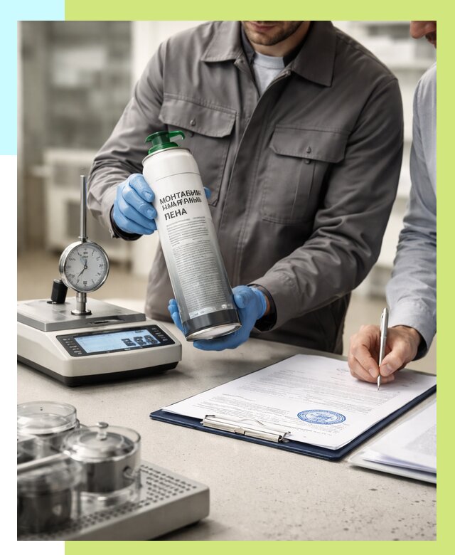 Сертификация монтажной пены в Октябрьском от 15536 р. | Алешин-Ктб