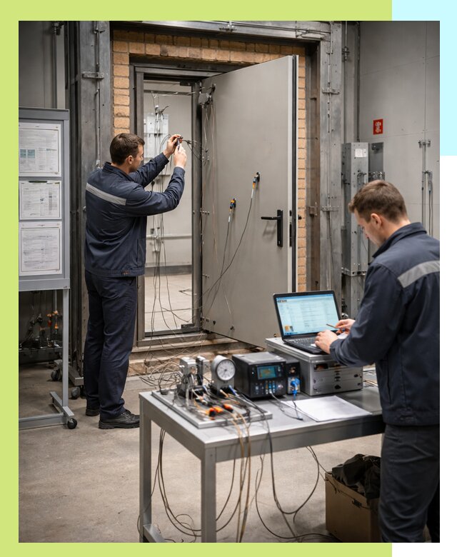 Сертификация противопожарных дверей в Октябрьском по ГОСТ и ТР