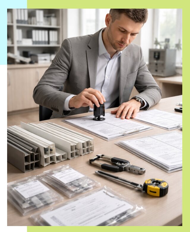 Сертификация ПВХ продукции в Октябрьском от 8803 р., Алешин-Ктб