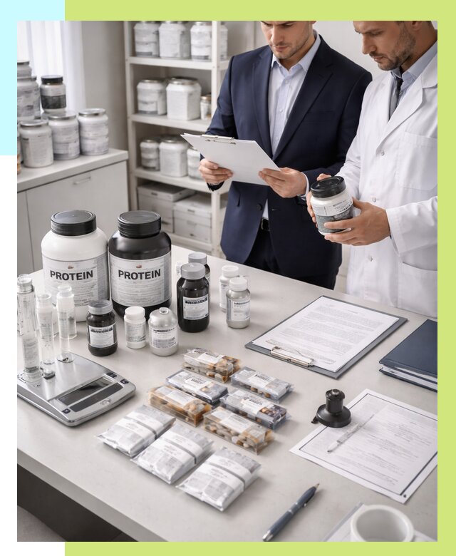 Сертификация спортивного питания в Октябрьском от 15536 р., Алешин-Ктб