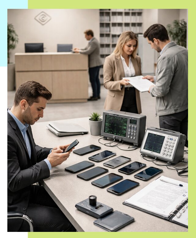 Сертификация телефонов в Октябрьском от 25893 р. под ключ | Алешин-Ктб