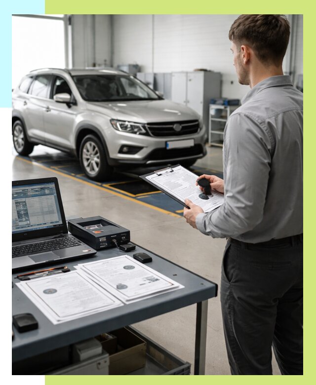 Сертификация транспортных средств в Октябрьском от 12428 р. | Алешин-Ктб