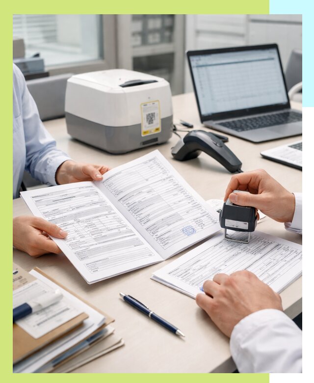 Оформление паспорта на товар и сопроводительных документов в Октябрьском