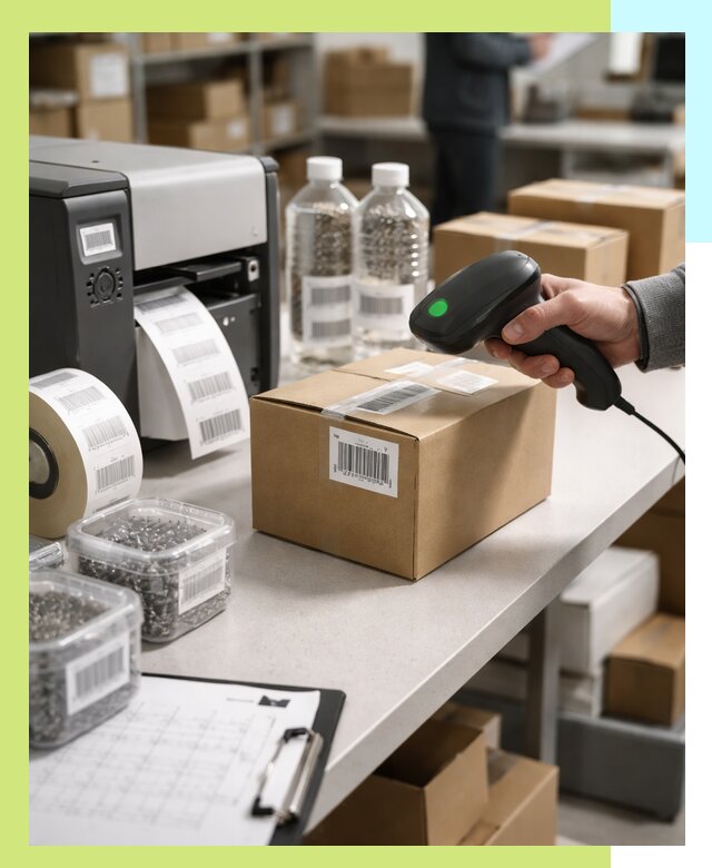 Штрихкодирование продукции и маркировка для продажи в Октябрьском