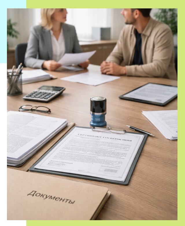 Сертификат соответствия на продукцию в Октябрьском от 15536 р.|Алешин-Ктб