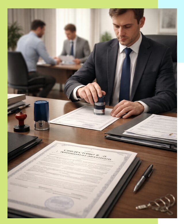 Оформление свидетельства о государственной регистрации в Октябрьском