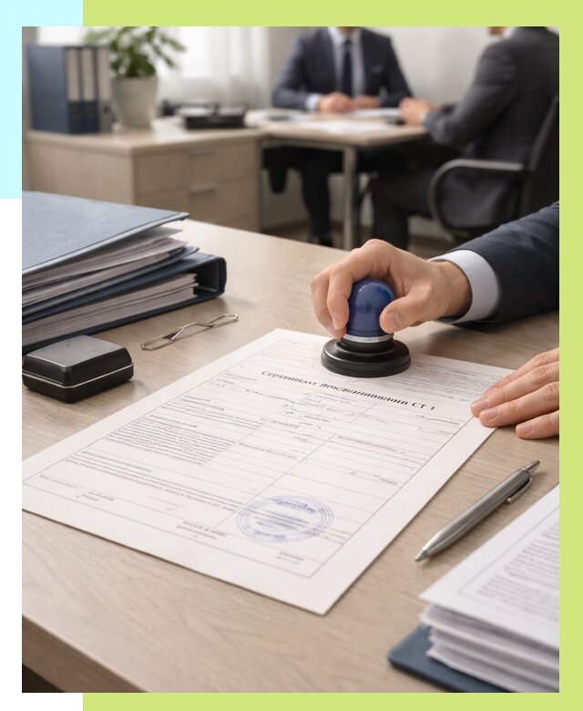 Сертификат происхождения СТ 1 в Октябрьском от 4661 р. | Алешин-Ктб