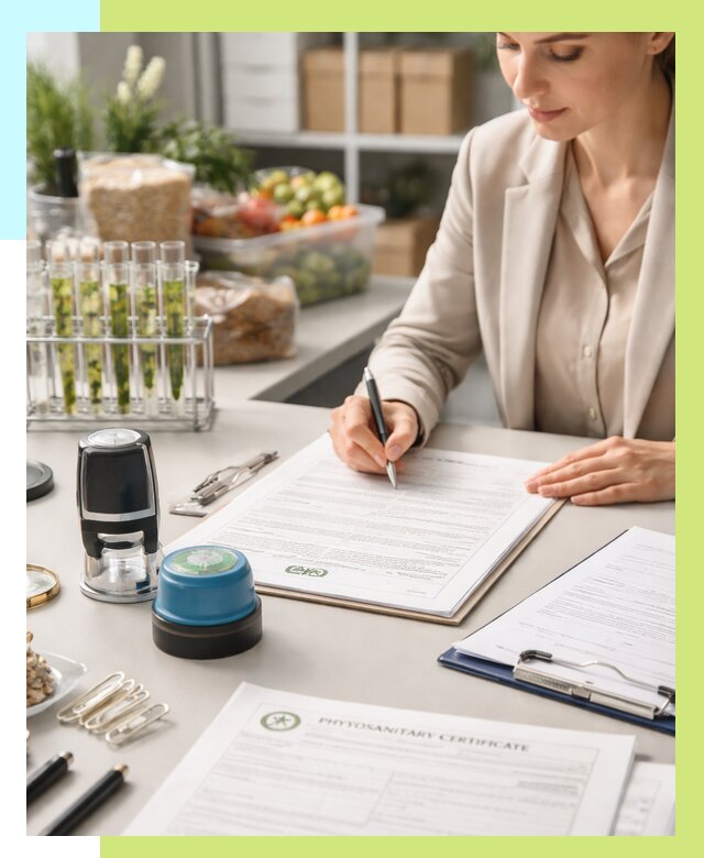 Фитосанитарный сертификат оформить в Октябрьском от 4661 р. | Алешин-Ктб