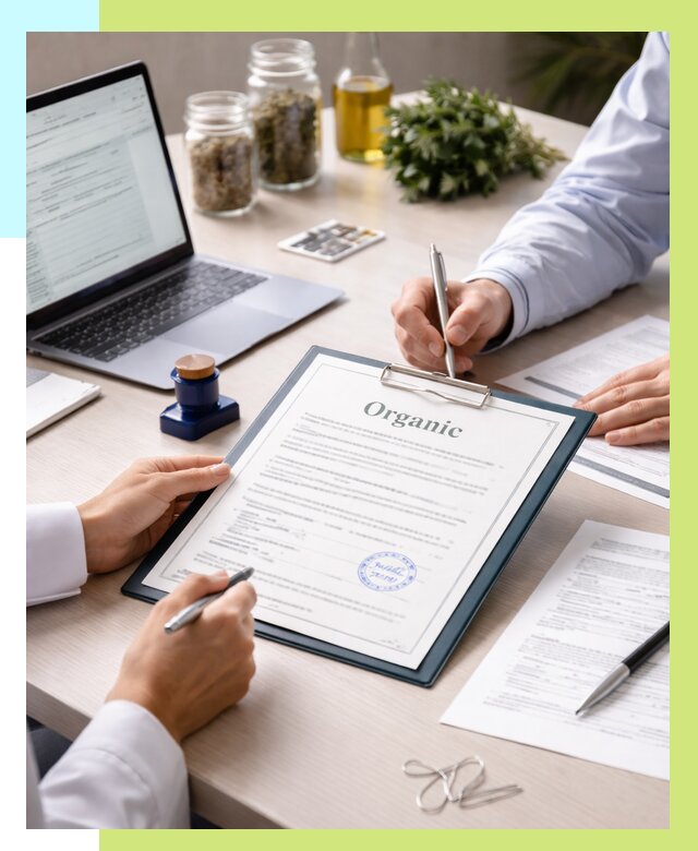 Оформление сертификат органик в Октябрьском от 31071 р. | Алешин-Ктб