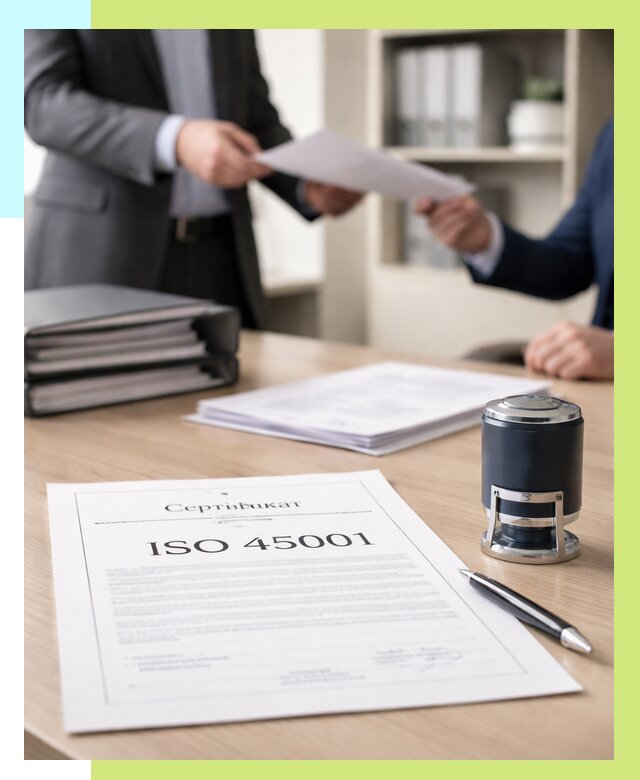 Сертификат ISO 45001 в Октябрьском под ключ от 46607 р. | Алешин-Ктб