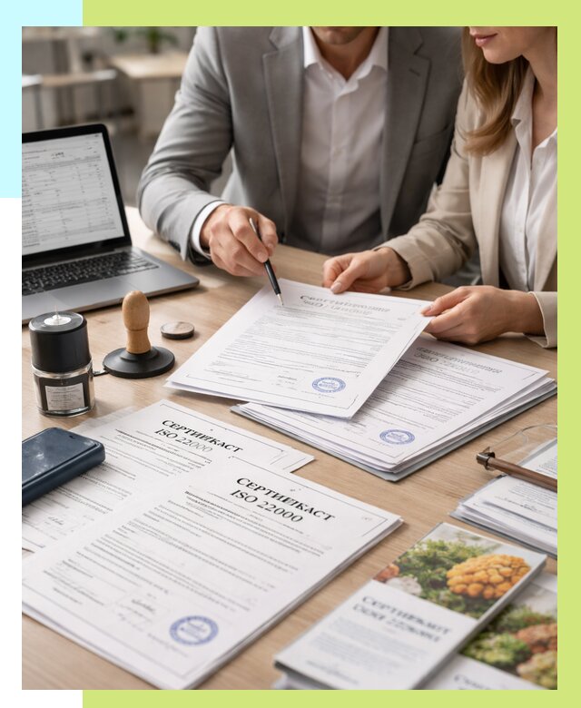 Сертификат ISO 22000 в Октябрьском от 41428 р. под ключ | Алешин-Ктб