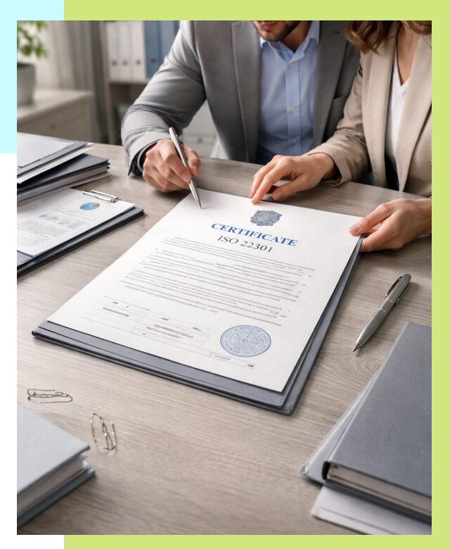 Сертификат ISO 22301 в Октябрьском от 46607 р. | Алешин-Ктб срочно