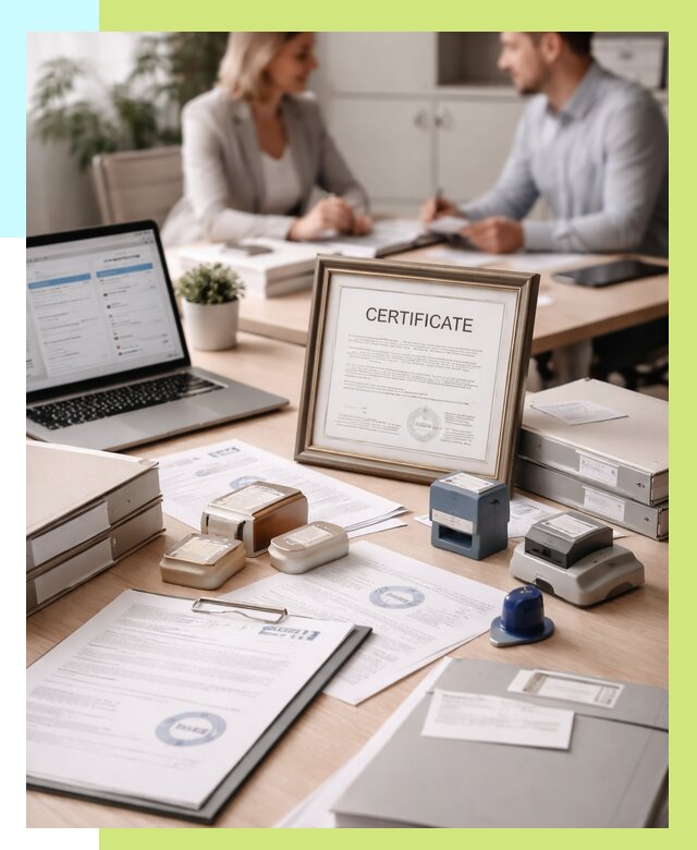 Сертификация компании в Октябрьском от 46607 р. | Алешин-Ктб — заказ